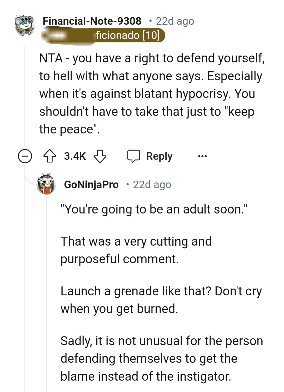 The OP couldn't have just taken it in