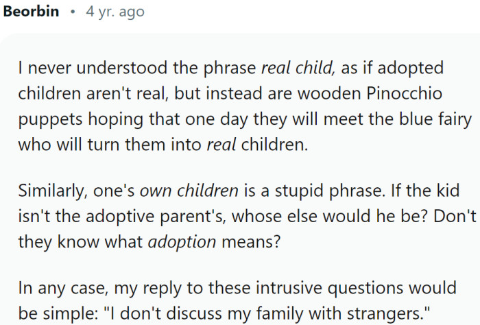 Real and fake children?