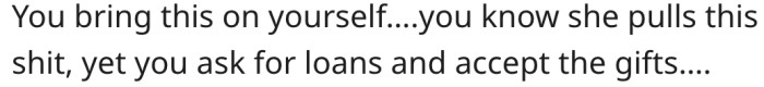 14. She should have known better.