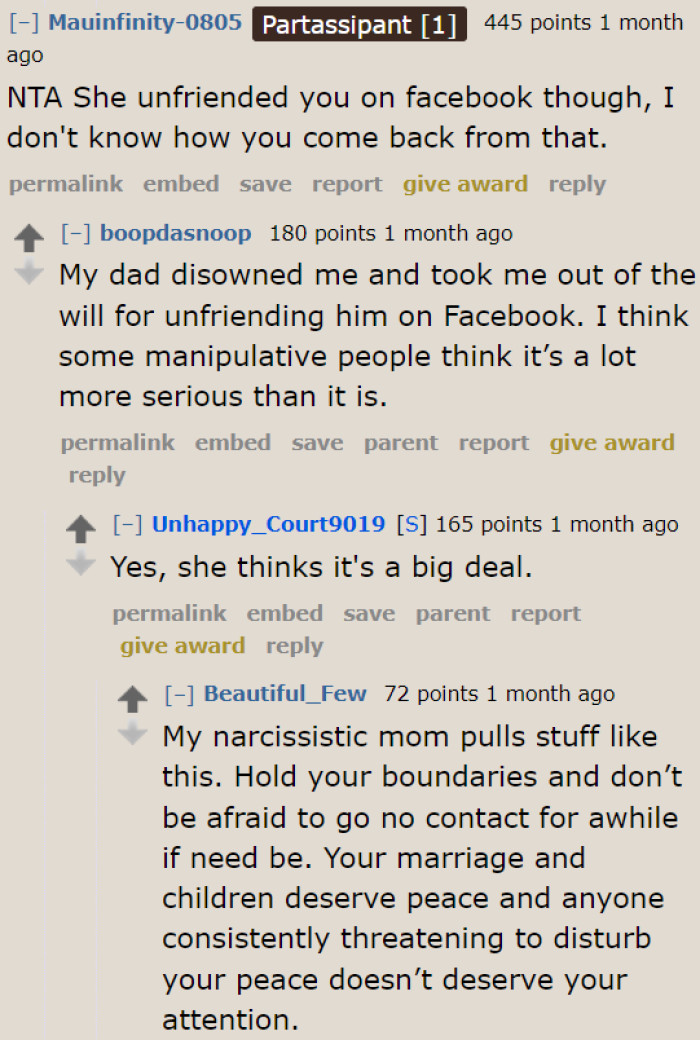 It might be best to go no contact for now and see if the situation improves.