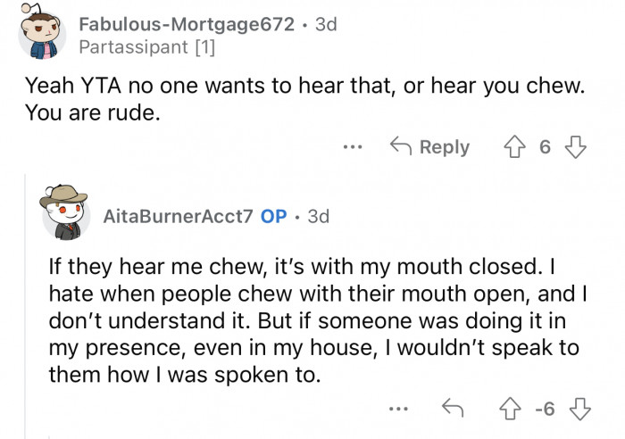 The sister could have approached the issue differently.