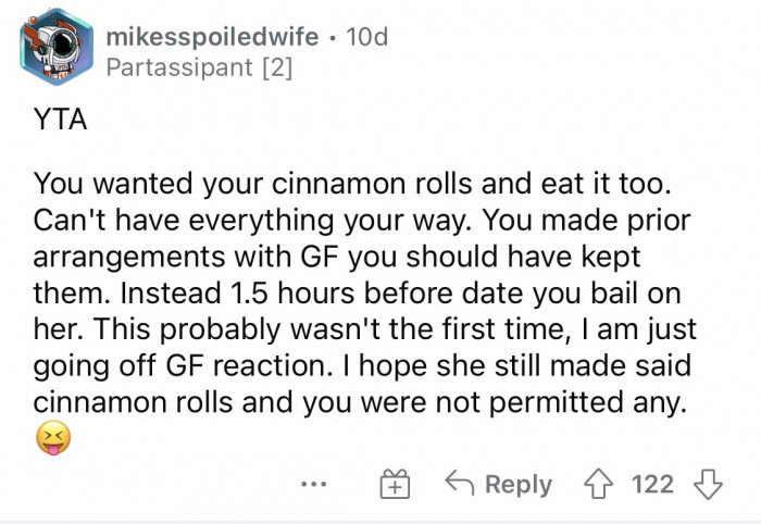 12. The effort seems unappreciated.