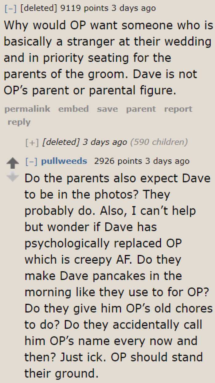 Who wants to invite a stranger to their wedding?