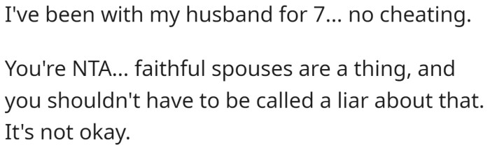 Faithful spouses are a thing