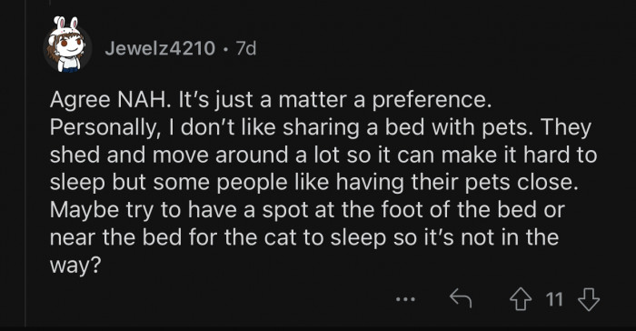 People don't like sleeping with pets for several reasons.
