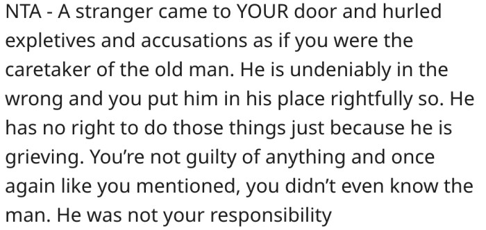 5. Her response was appropriate for the situation.