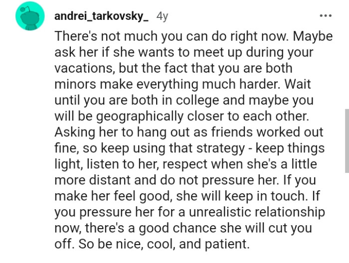 Respecting Her When She's a Little More Distant and Not Pressuring Her