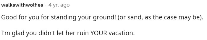 We are glad that OP's vacation wasn't ruined because of this and that overall the problem was solved.