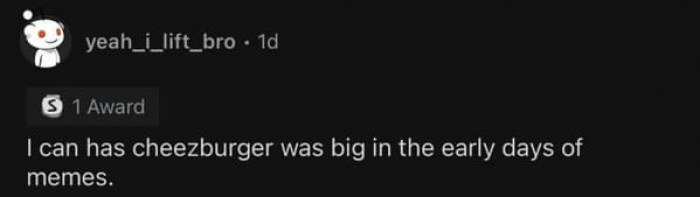 11. I can has cheezburger...