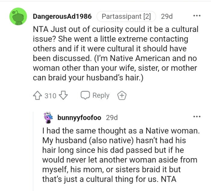 She went a little extreme contacting others