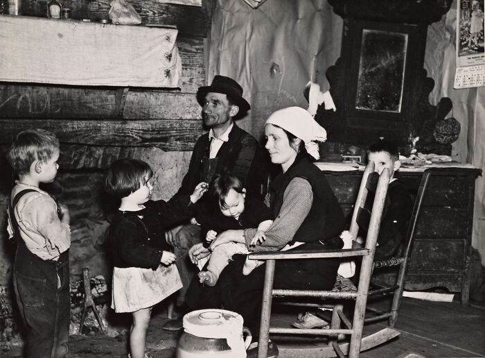 Joe Handley And Family In Their Home At Walker County, Alabama, 1937