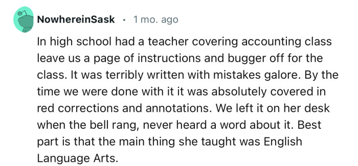 Imagine an English Language teacher not being able to speak good English