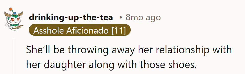 She might toss those shoes, but she's risking more than just footwear.