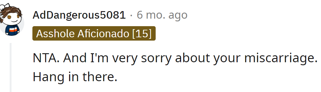 The OP is not in the wrong