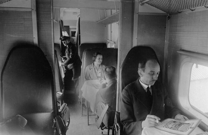 "Interior View Of The Cabin Of A Junkers G 38 Aircraft, 1929"