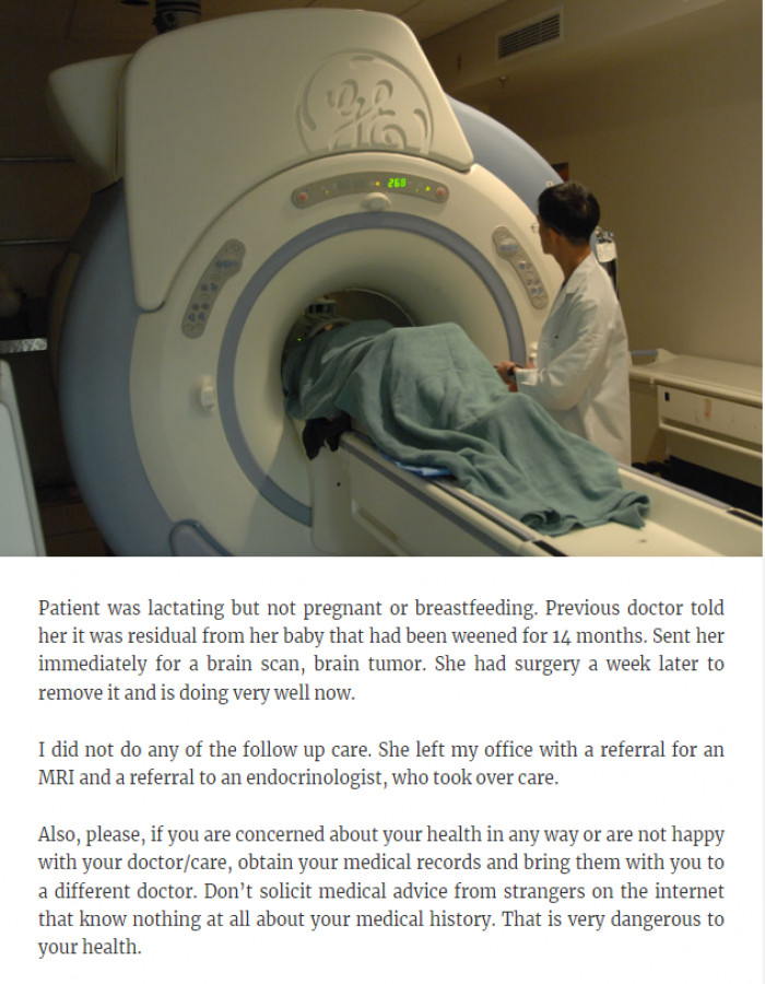 13. It was a brain tumor.