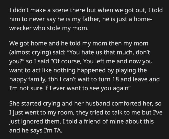 OP Locked Himself in His Room and Ignored Them When They Tried to Talk to Him