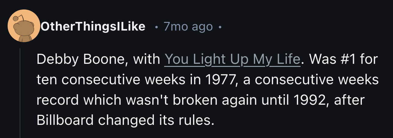 19. Debby Boone - You Light Up My Life (1977)