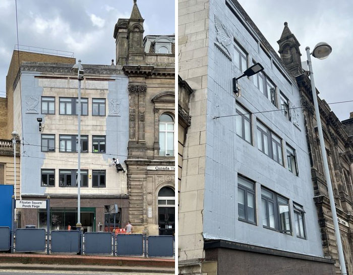 15. Can't Believe Someone Did This To The Art Deco Building On Commercial Street. Who Paints Portland Stone?