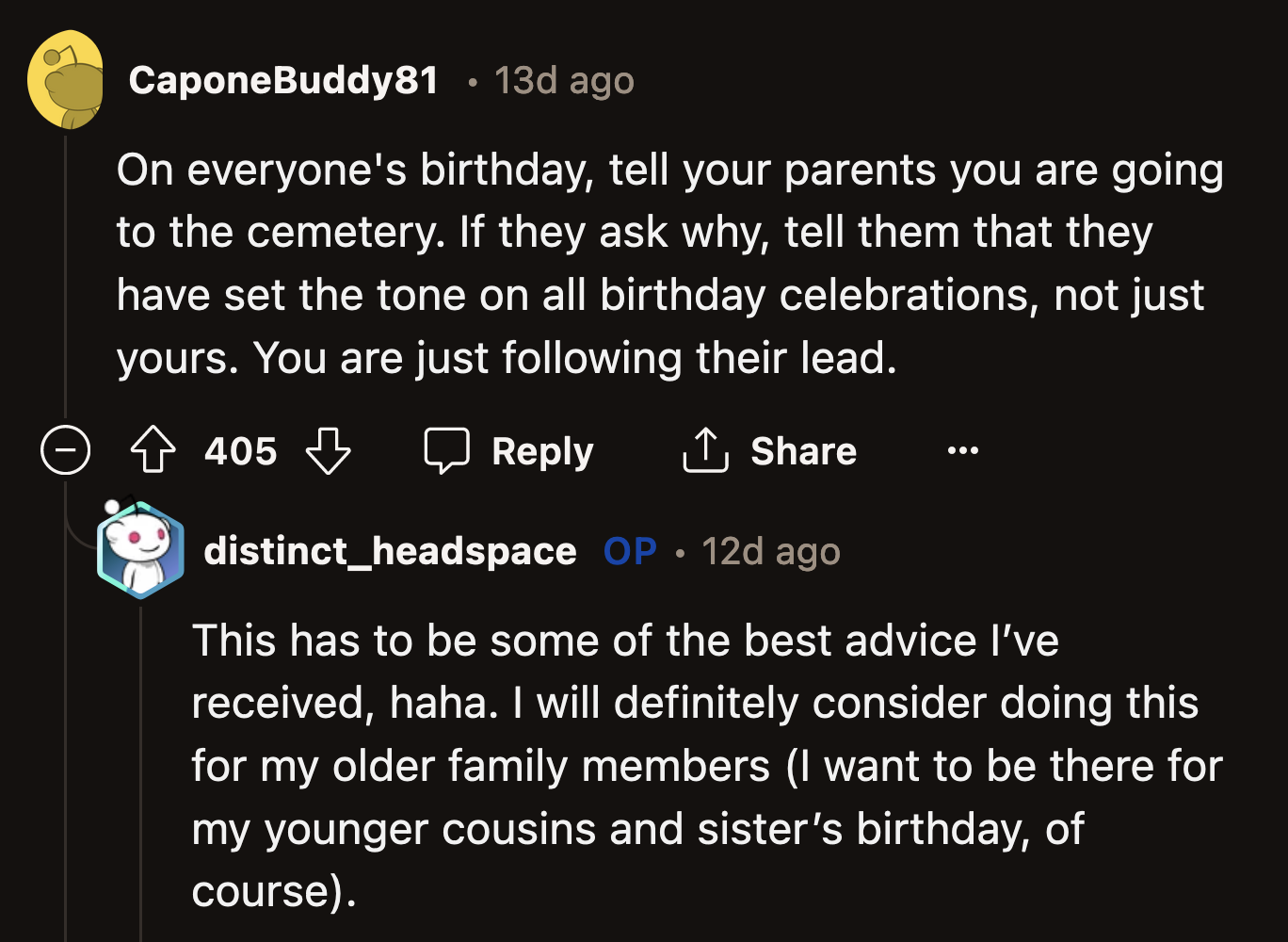 If OP wants to be petty, he can do something to make them feel what it's like not to be remembered on a special day.