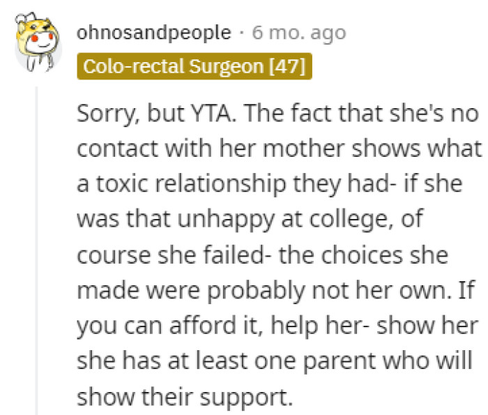 At Least One Supportive Parent