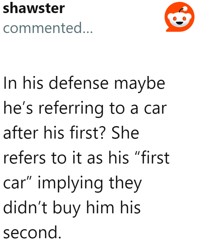 To be fair to the son...