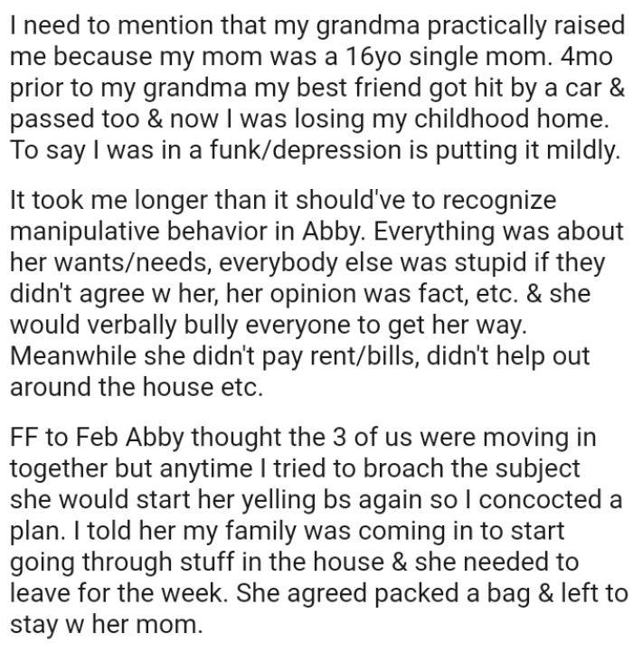 Everything was about her wants/needs, and everybody else was foolish for not agreeing with her.