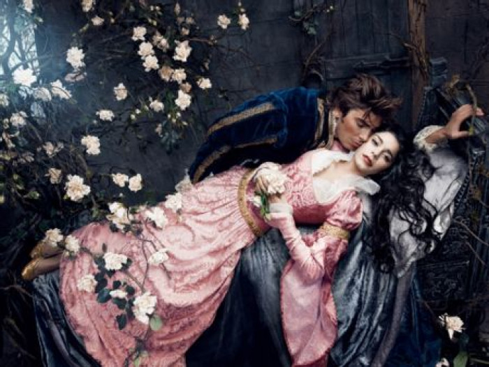 4. This is the moment after true love's kiss awakens Aurora in Sleeping Beauty