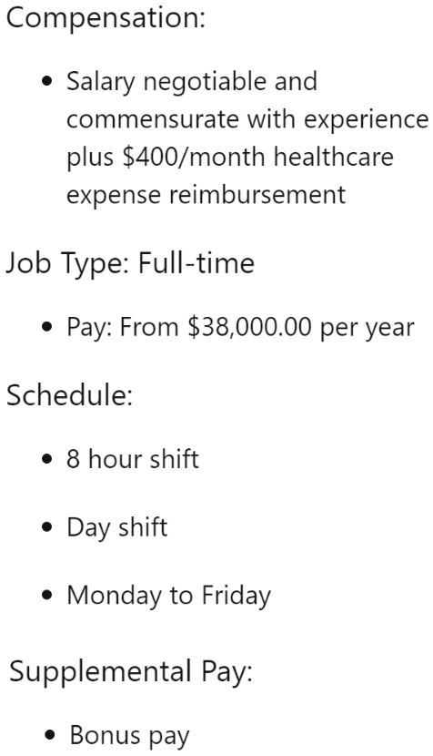 The average salary of a chef in the US is around $53K a year. They can only offer a starting salary of $38K.