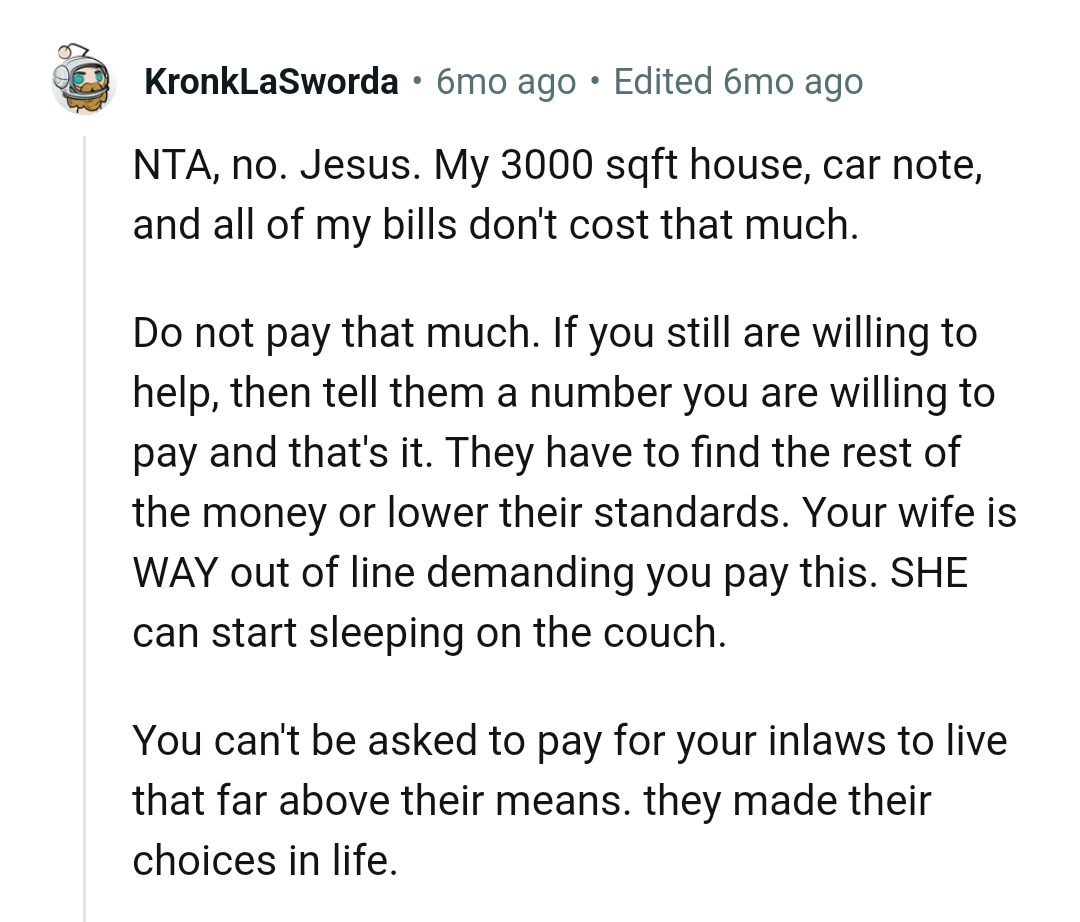 They have to find the rest of the money