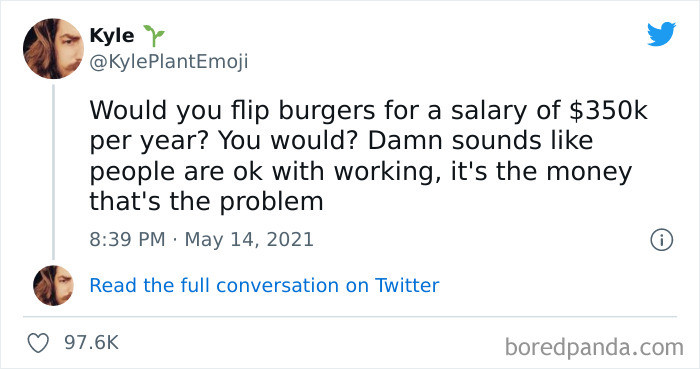 23. It's the money that's the problem