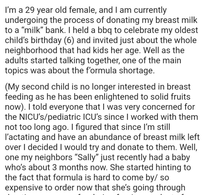 OP's second child is no longer interested in breastfeeding