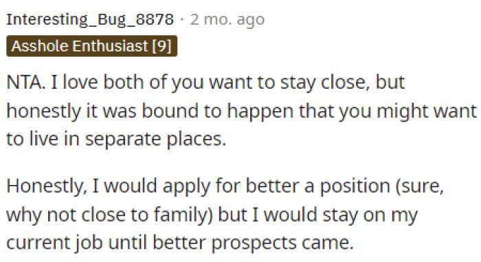 Many people came to the comments to let him know that he wasn't in the wrong for this and that it was really bound to happen.