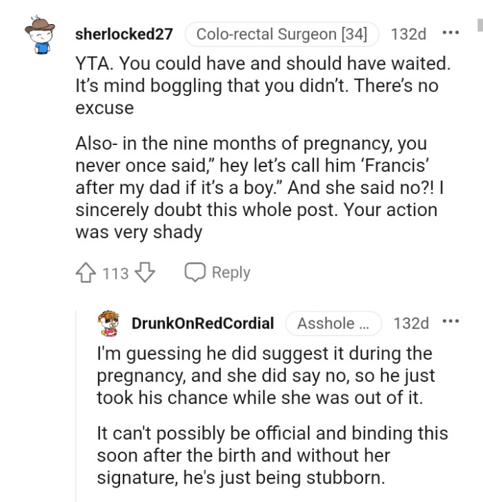 This Redditor sincerely doubts the whole post