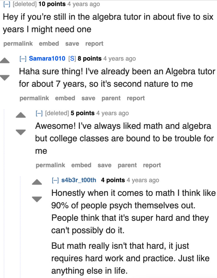 Some users are expressing their interest in hiring the OP as a math tutor.