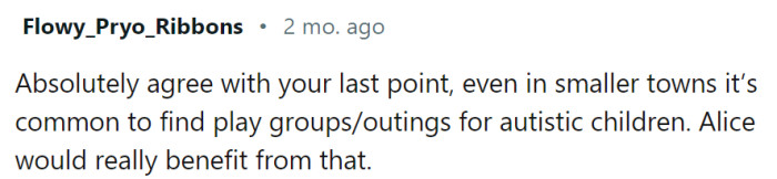 They should find an alternative that would provide Alice with a larger pool of potential peer friends