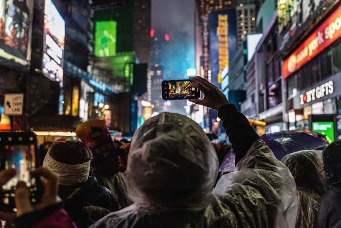Watch the Times Square ball drop.