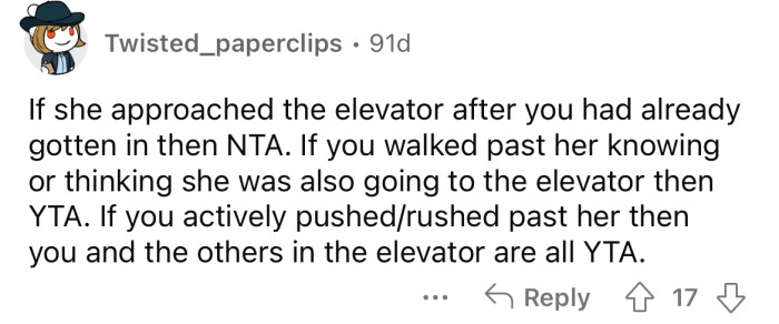 It depends on who came first.