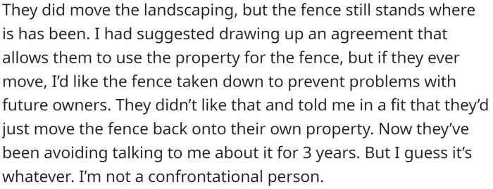 They moved the landscaping