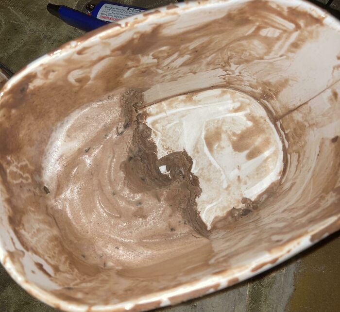"This Is How Much Ice Cream My Boyfriend Left Me"