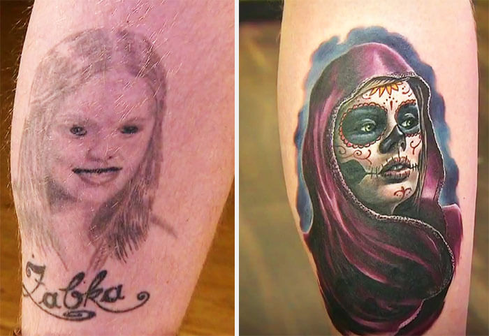 18. Dear little girl! This tattoo is just awesome.