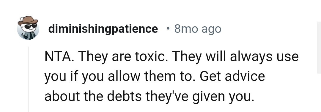 And the comments from other Redditors roll in