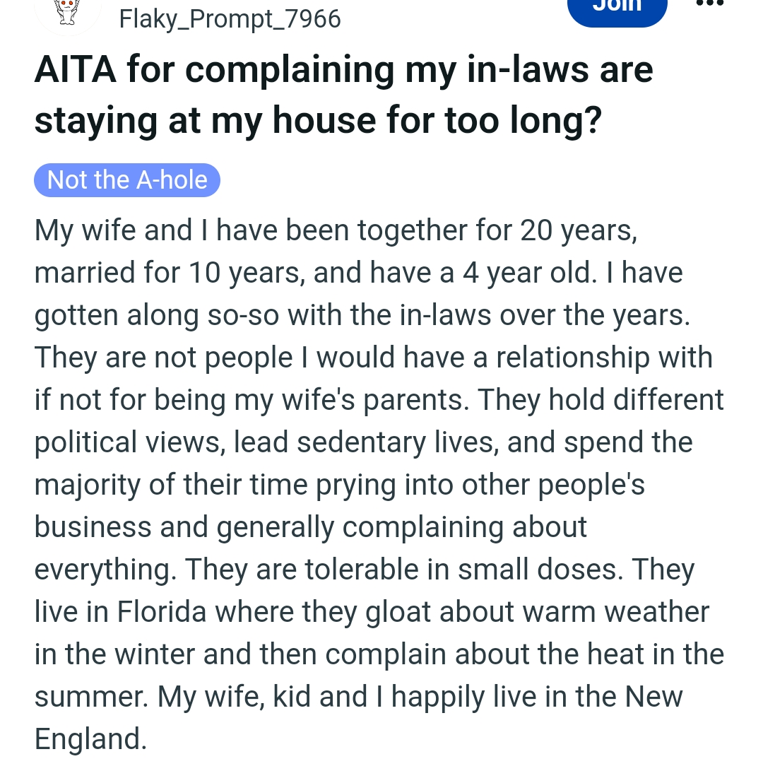 OP kicks off her story