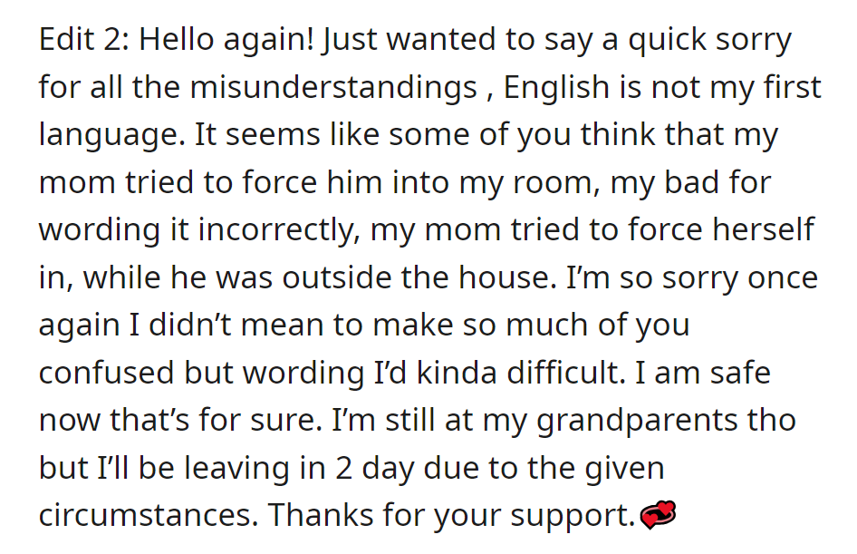 More clarifications from OP...