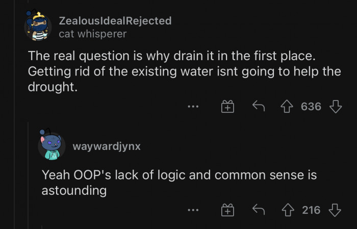 OP's lack of logic is astounding.