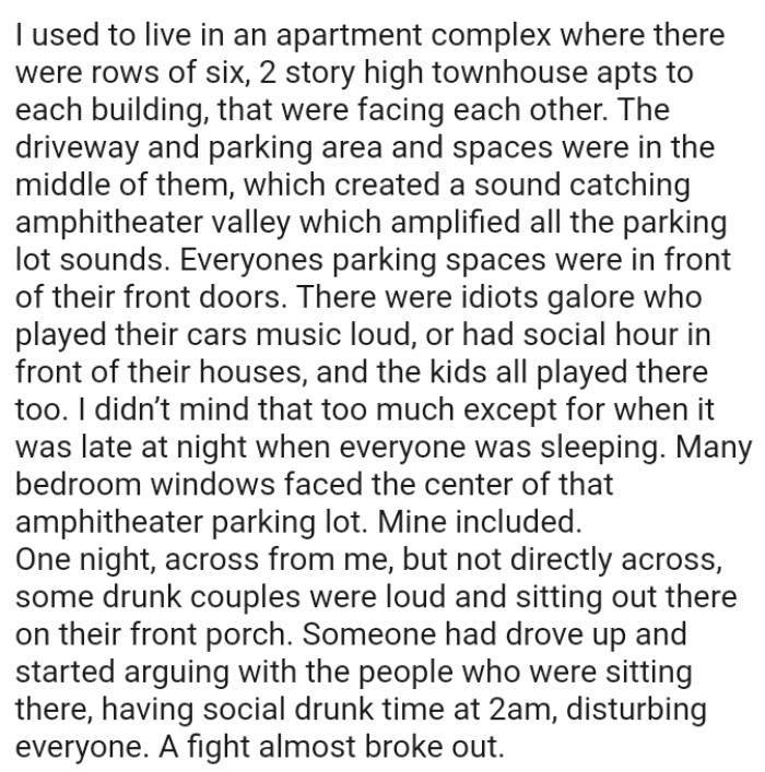 There Were People Galore Who Played Their Car's Music Loud or Had Social Hour in Front of Their Houses