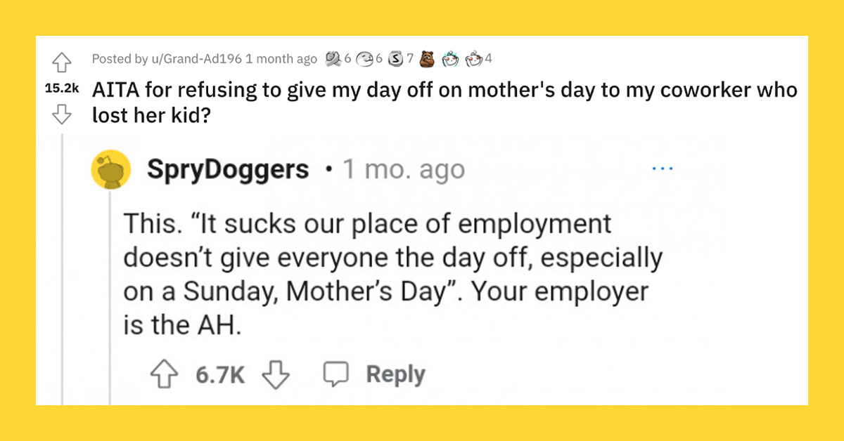 Workers Gang Up Against Colleague Who Refused To Give Her Day Off To Another Staff Member Who Lost A Child