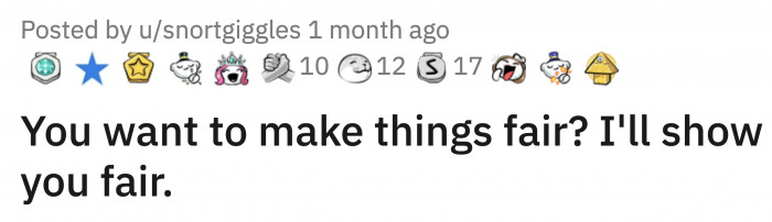 Most of what they were selling was baked by OP, but the neighbor's kid didn't care and insisted they split everything 50/50