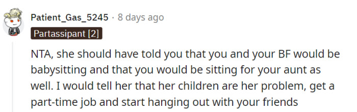 Who knew her mom had a hidden talent for surprise babysitting parties?