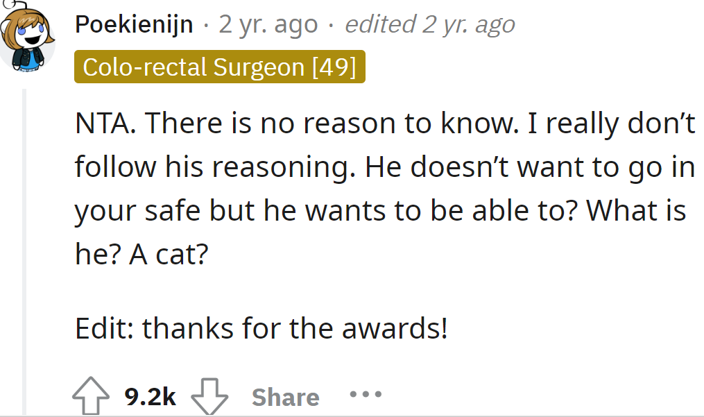 A Redditor said they don't understand the boyfriend's reasoning